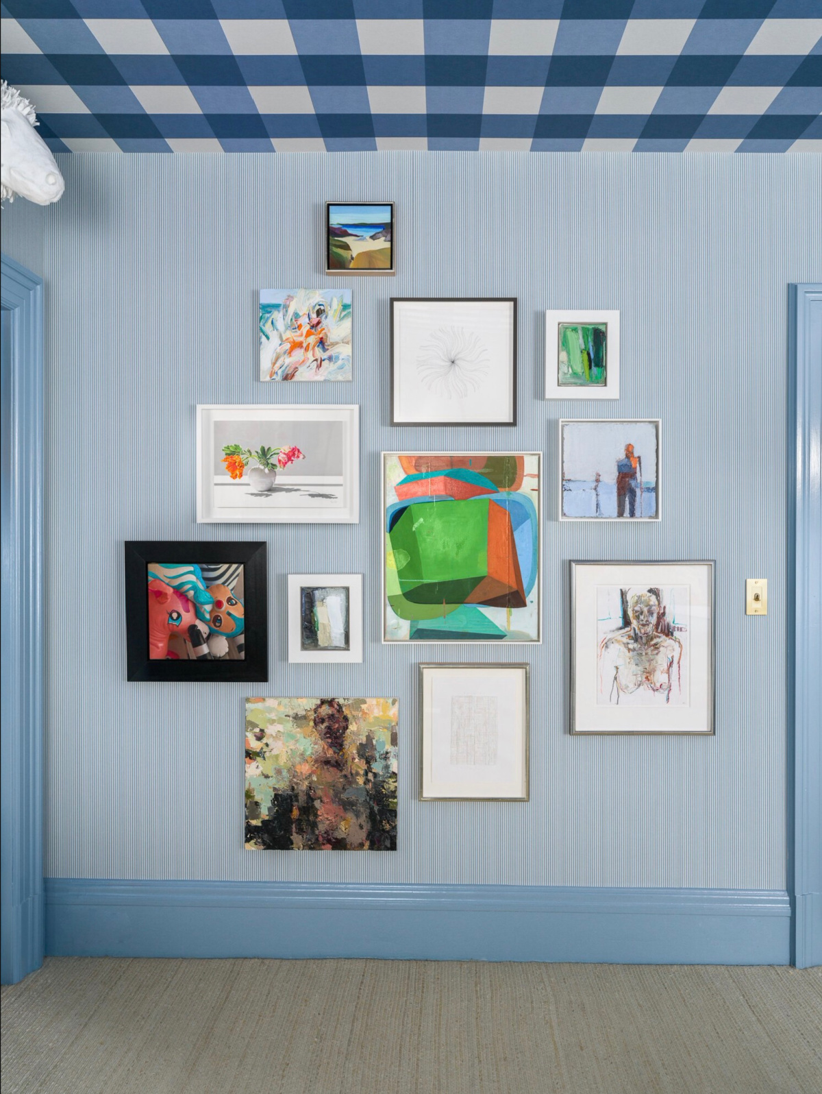 Amy Weaver Design bedroom in SF Decorator Showcase house.