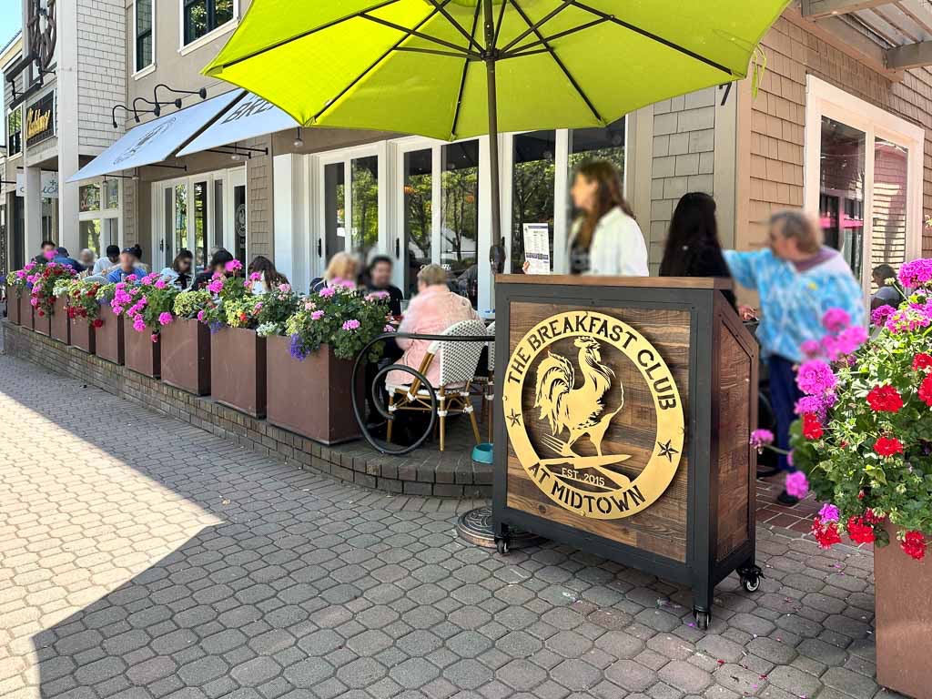 The Breakfast Club exterior view, Lafayette, CA.