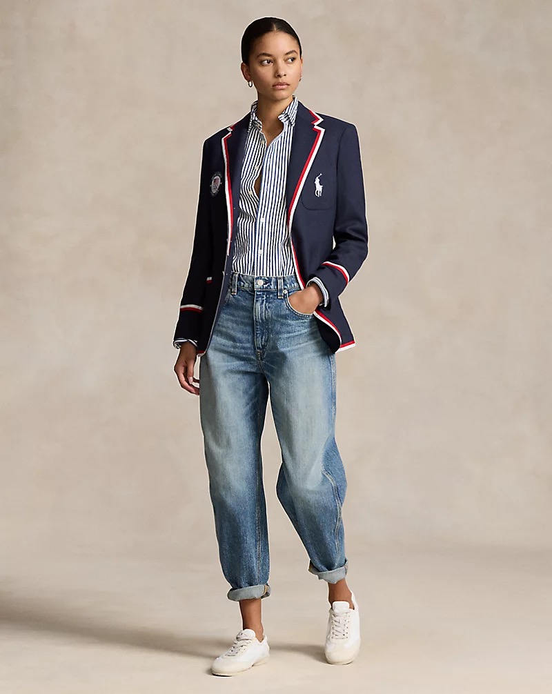 Ralph Lauren brand photo of Team USA opening ceremonies uniform.