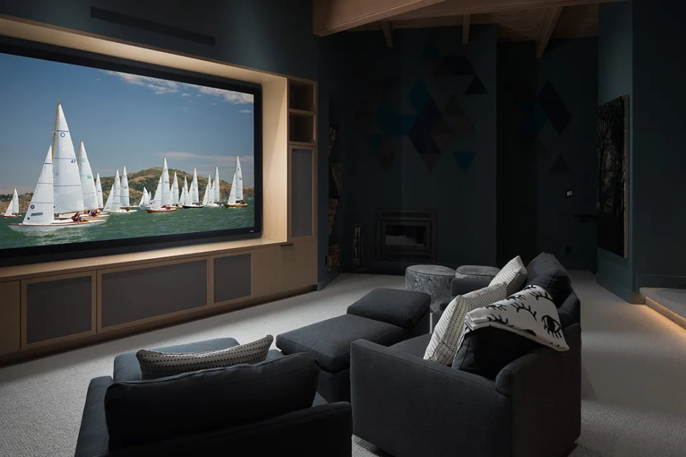 Theater room at 119 Melody Drive, Orinda.