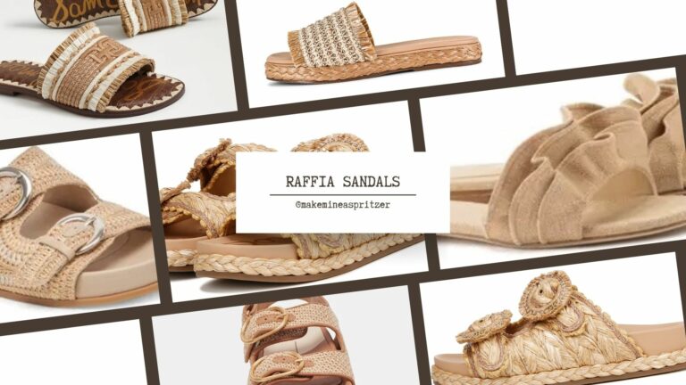 Raffia Sandal collage.