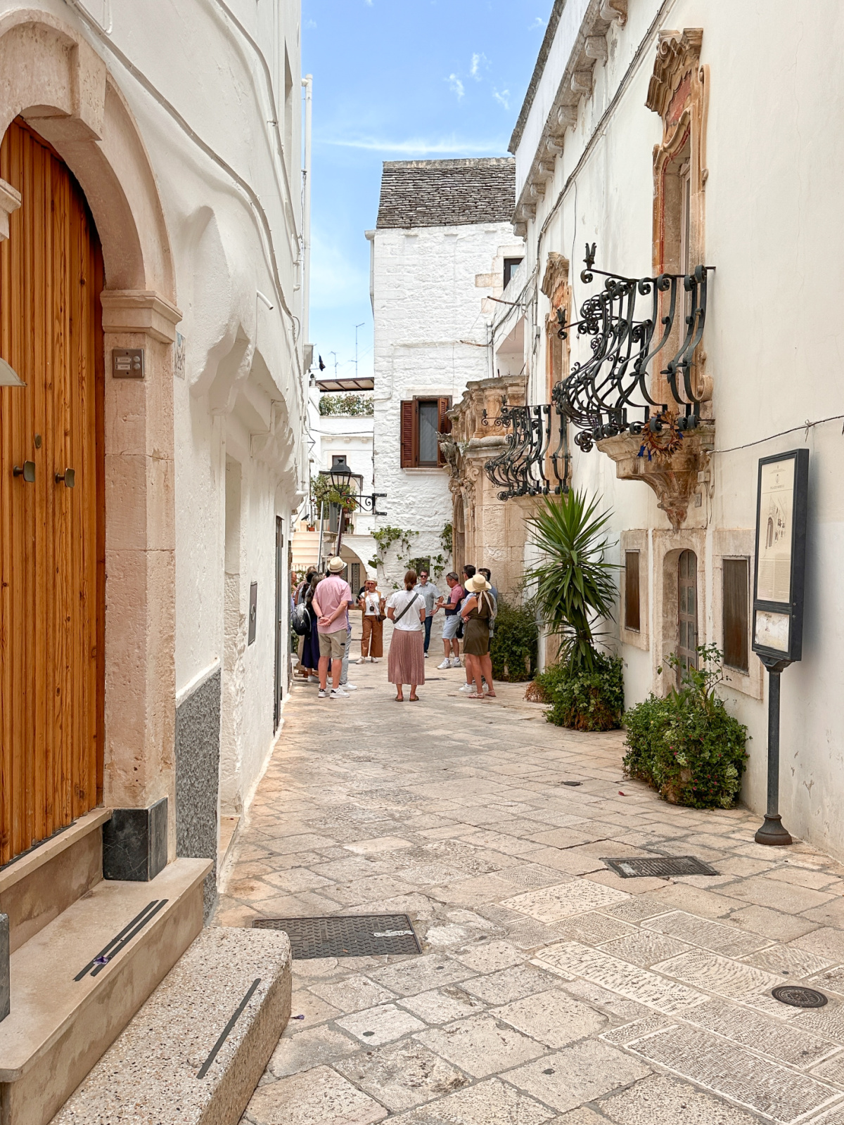 Streets of Locorotondo, Italy.