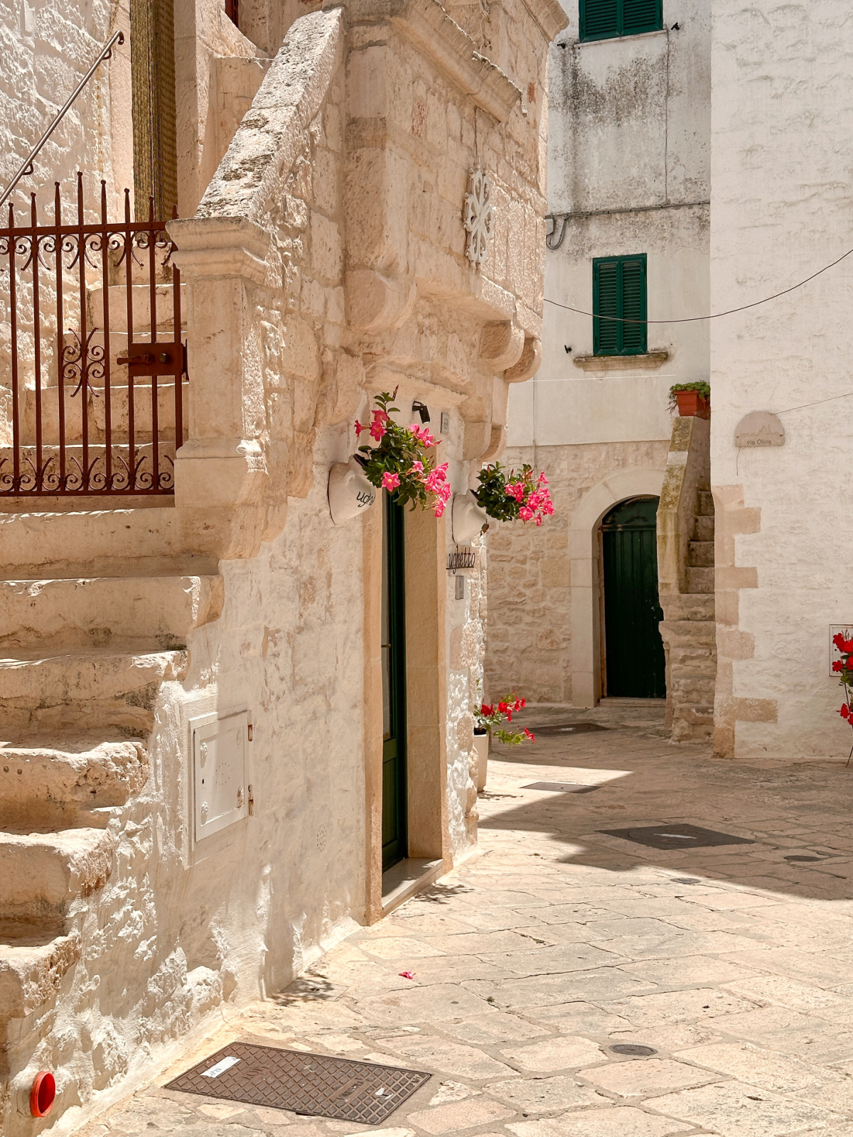 Streets of Locorotondo, Italy.