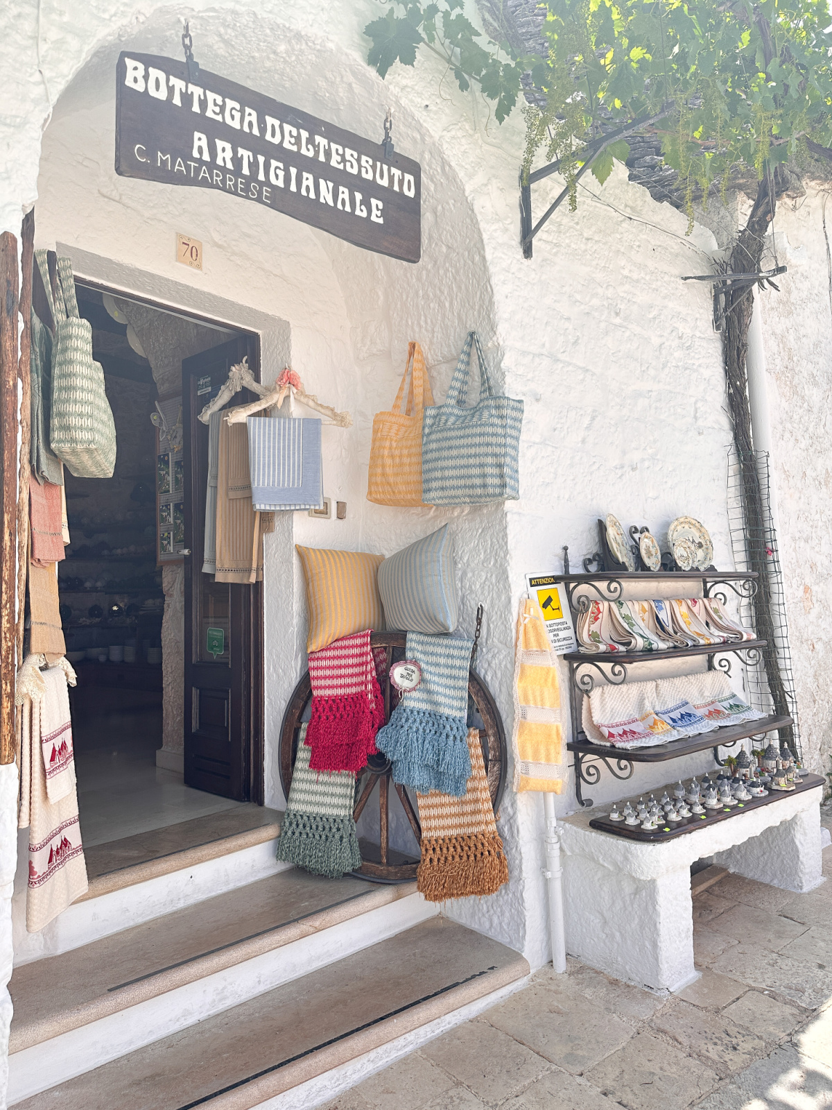 Storefront in Alberobello, Italy.