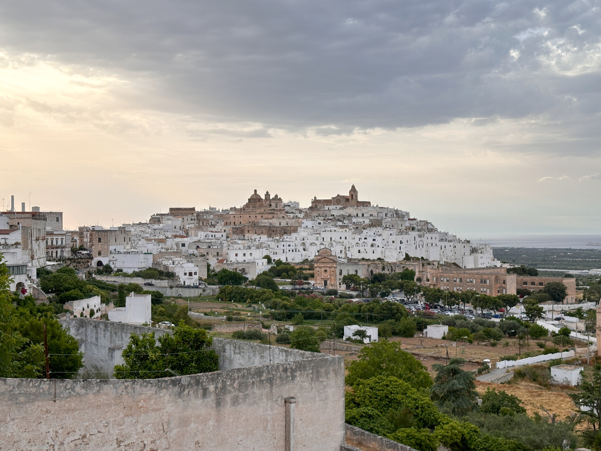 City of Ostuni in Puglia. 