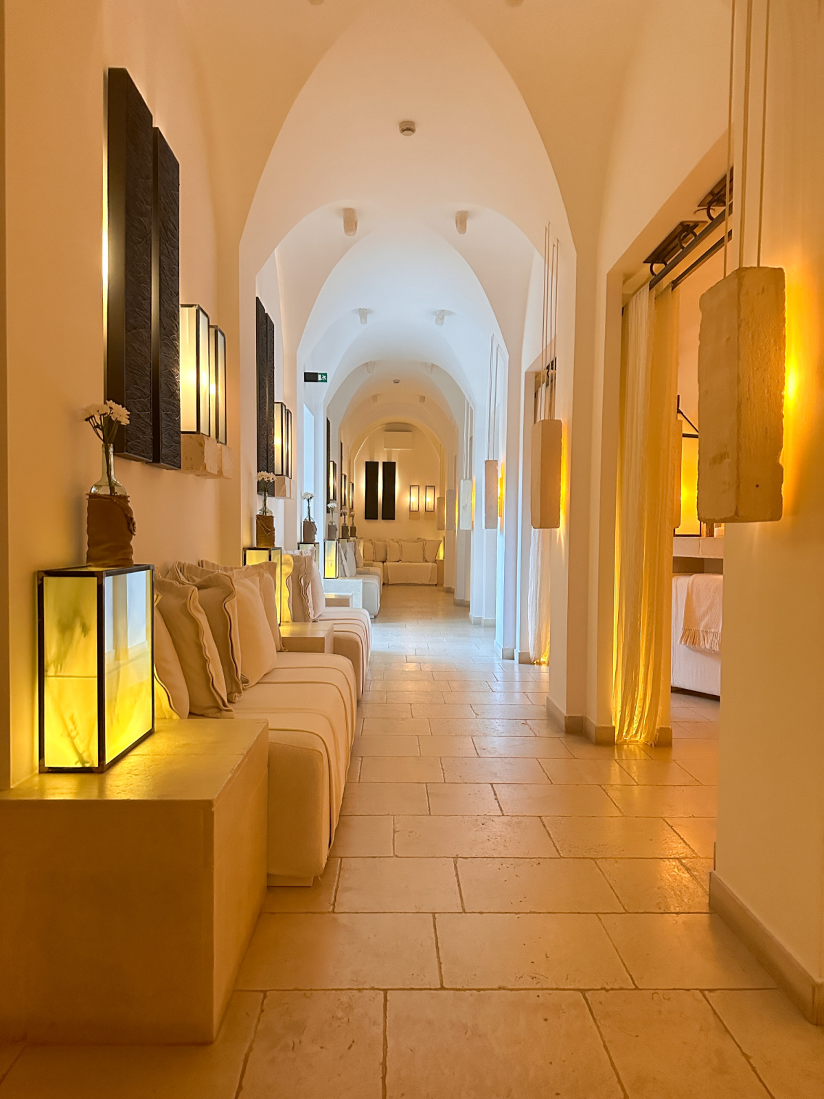 Hallway at Borgo Egnazia.