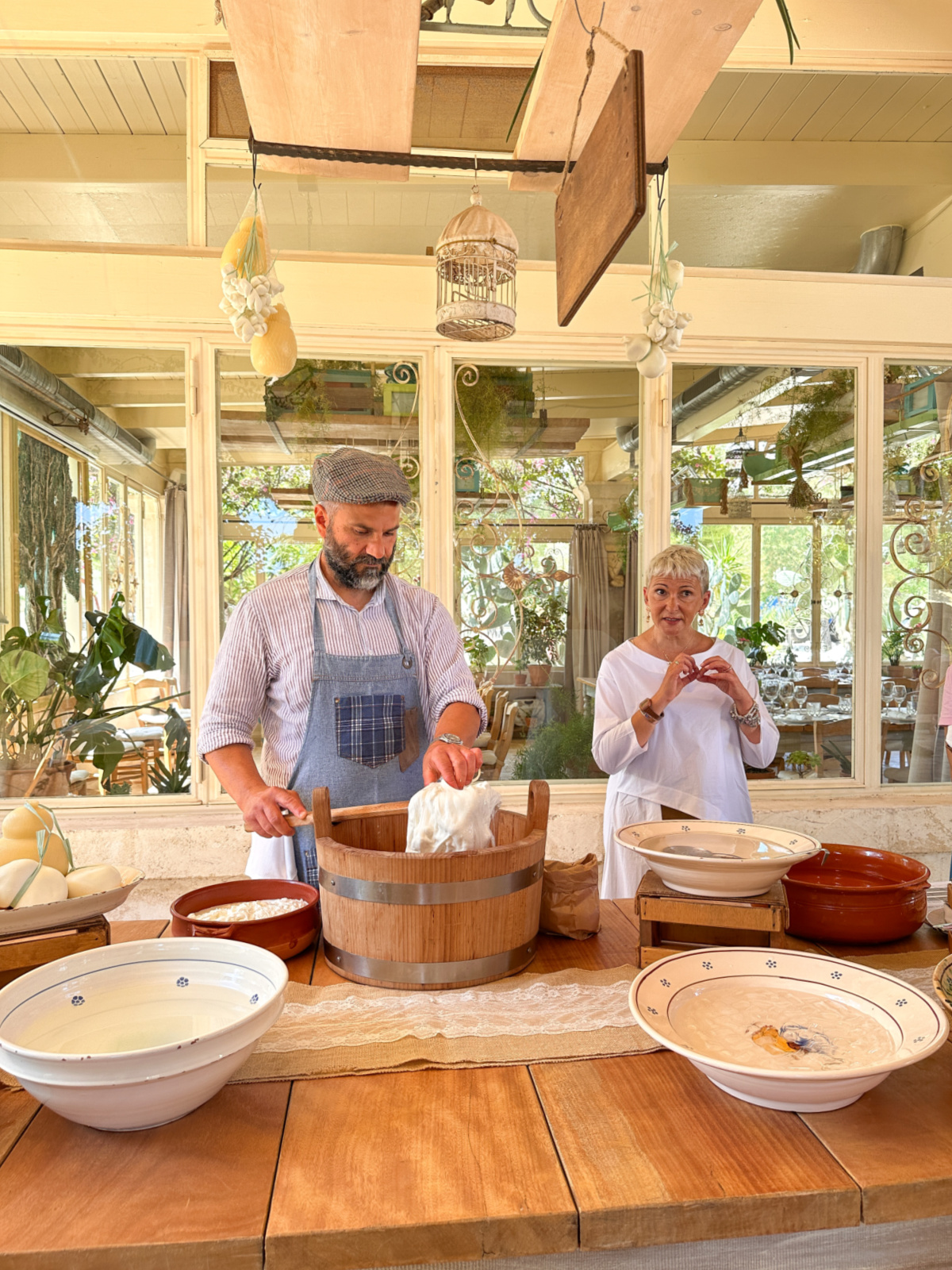 Mozeralla making class.