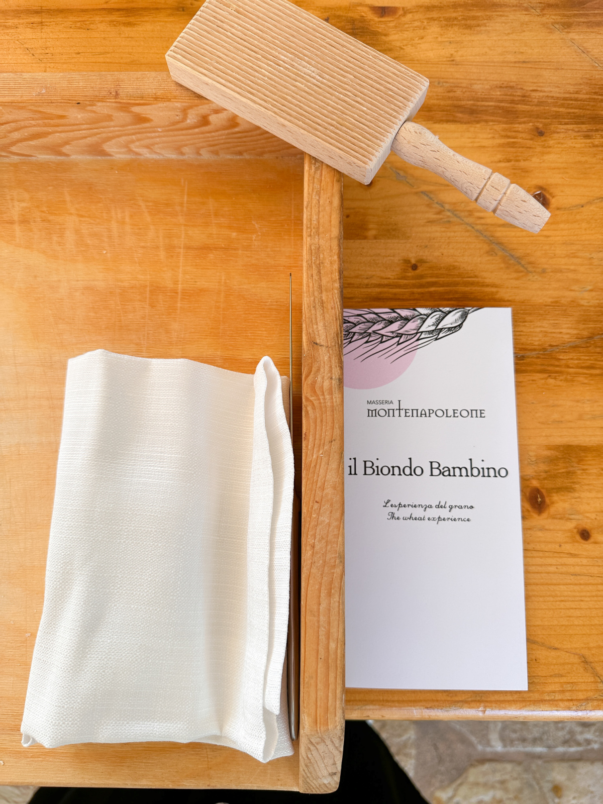 Board of just made pasta.