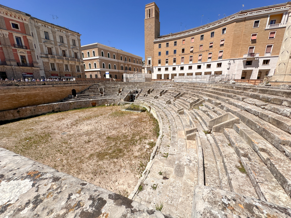 Roman amphitheater in Lecce.