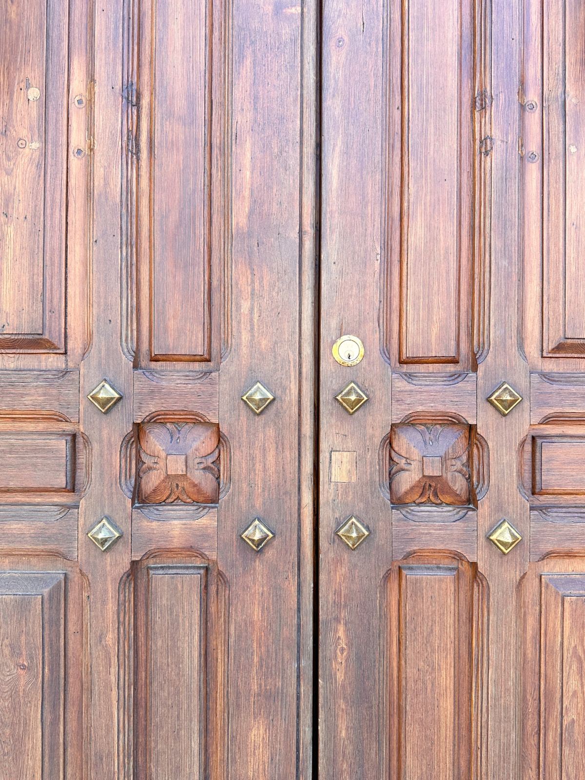 Close up of door in Lecce.