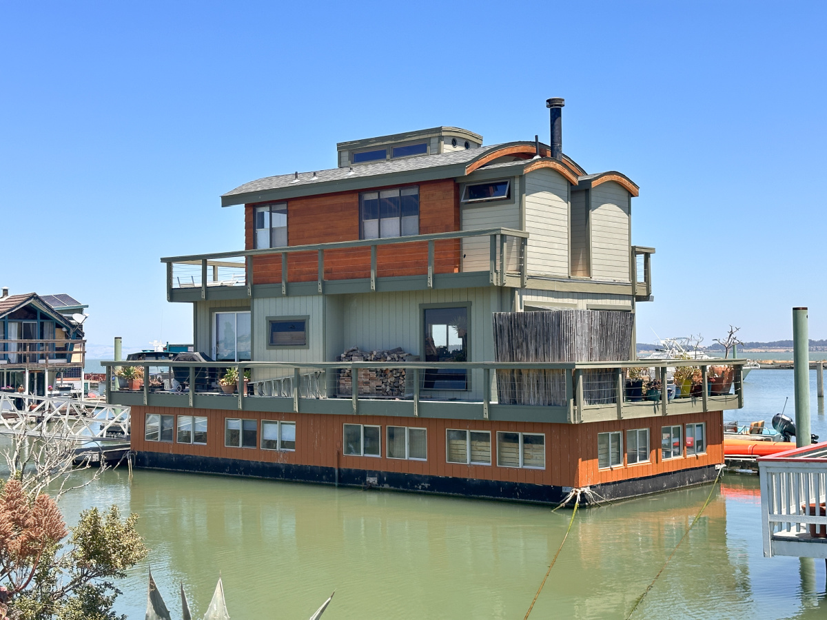 Houseboat docked at.