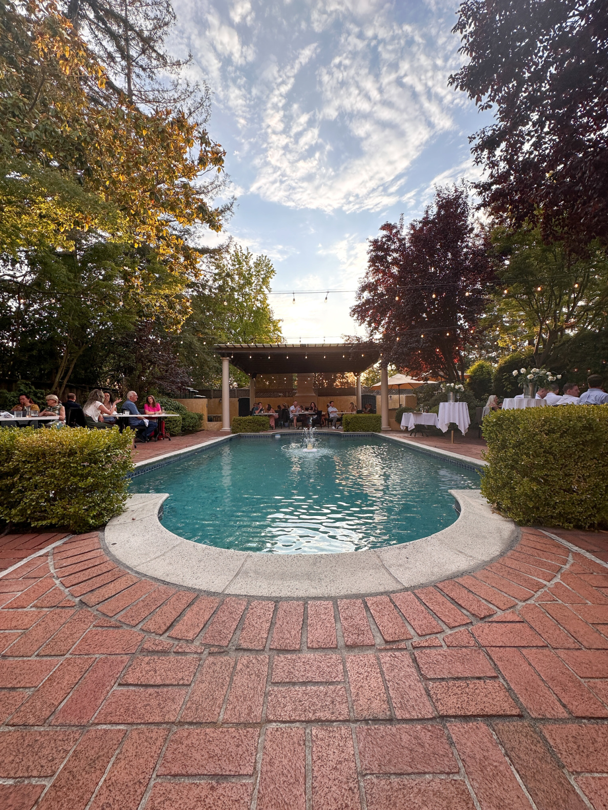 The Depot patio in Sonoma.