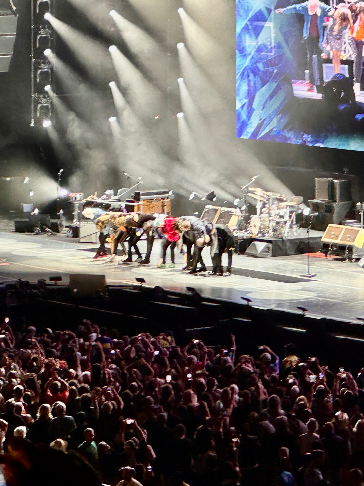 The Rolling Stones taking bow at Levi Stadium.