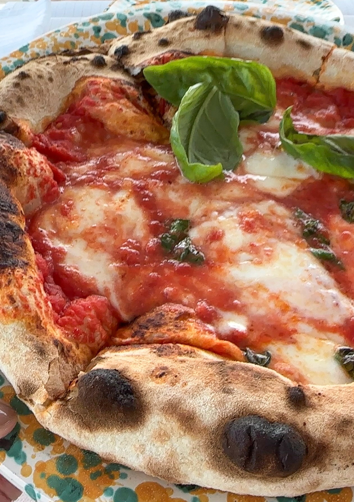 Margarita pizza at Borgo Egnazia.