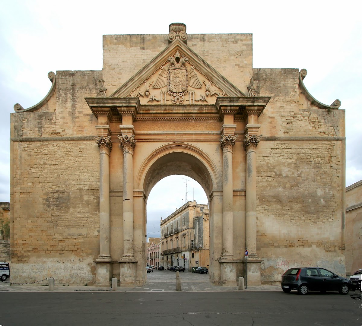 Entrance gate in Lecce.