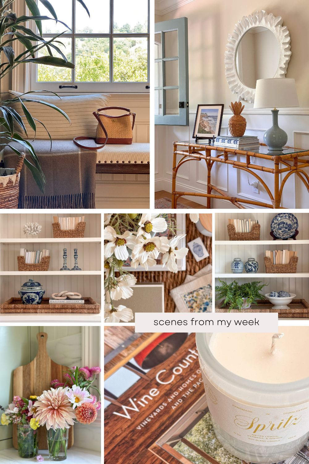 Weekend Meandering Blog Post Collage.