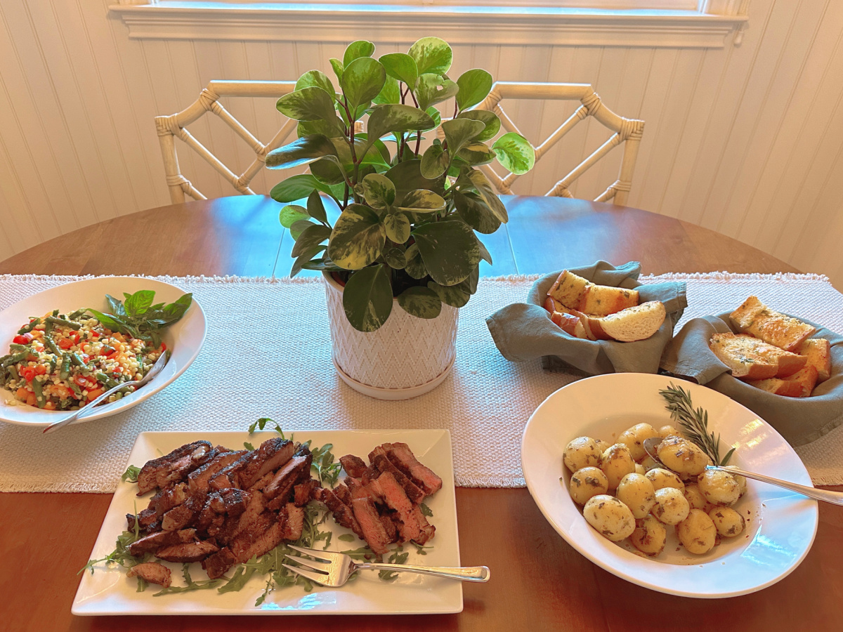 Summer dinner buffet.