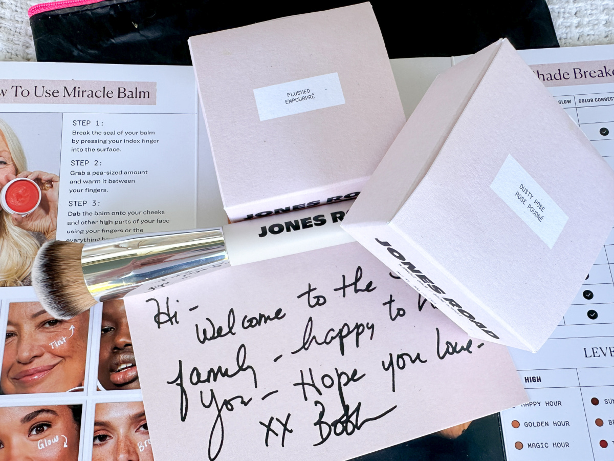 Jones Road gift package with Miracle Balm.