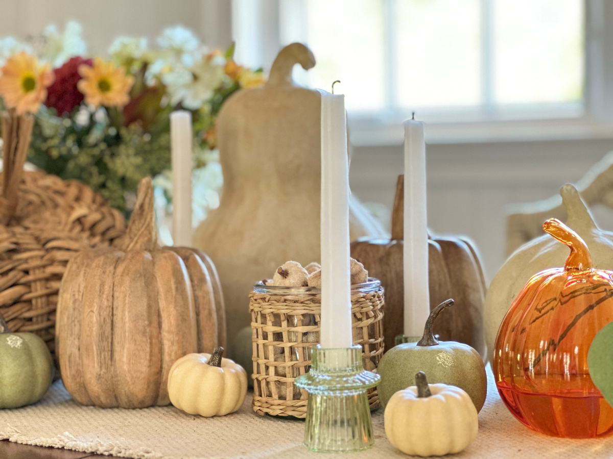 Fall table centerpiece.