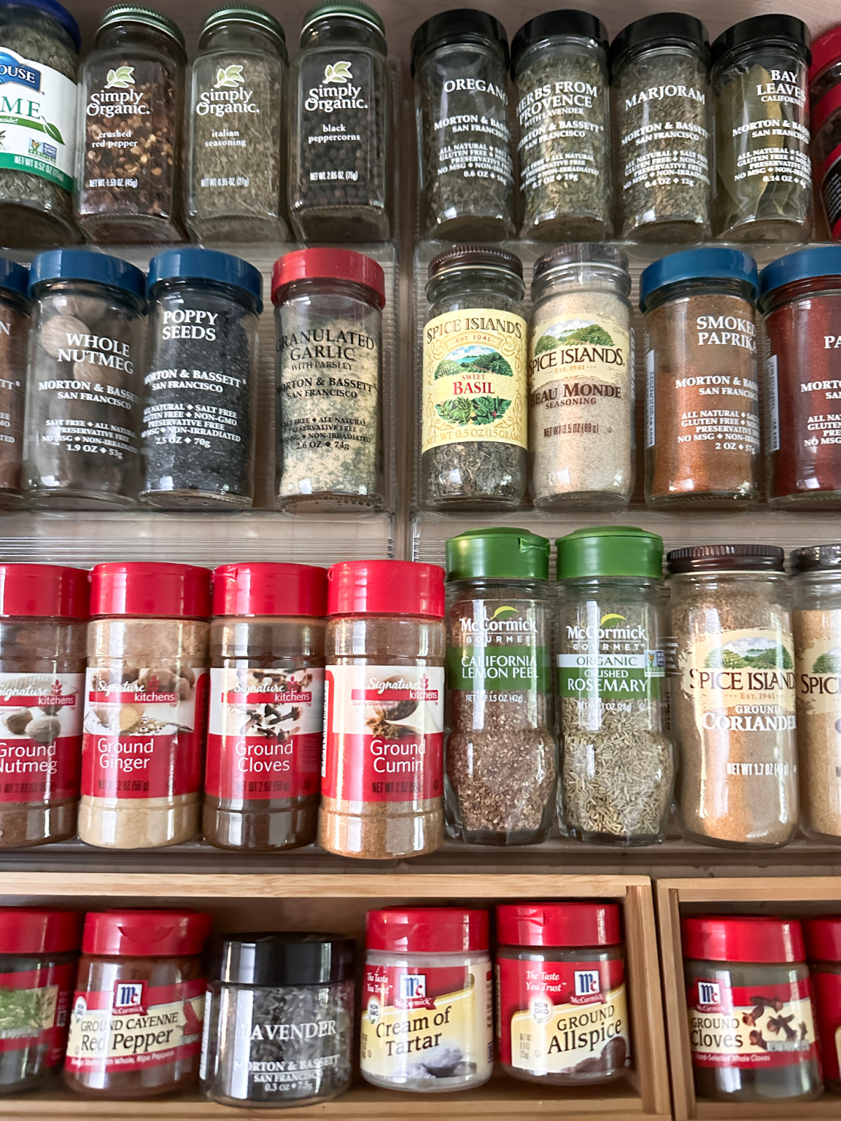 Spice drawer.