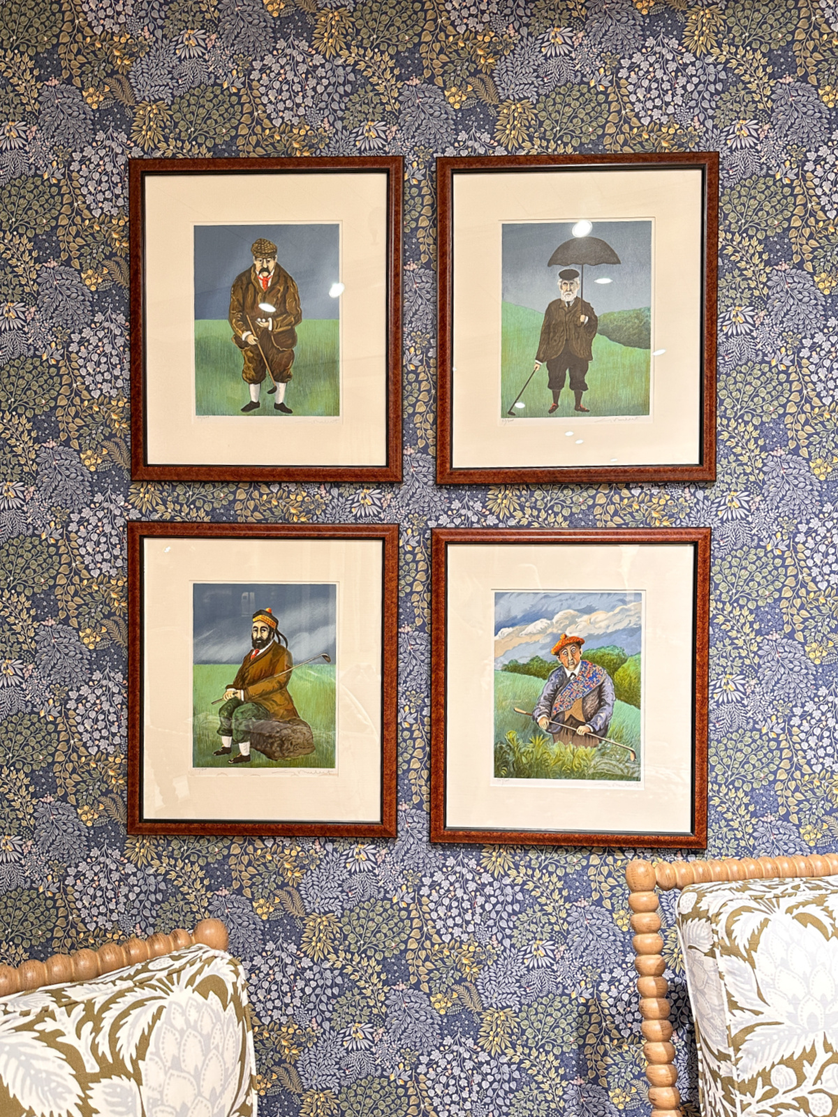 Guy Buffet golf prints.