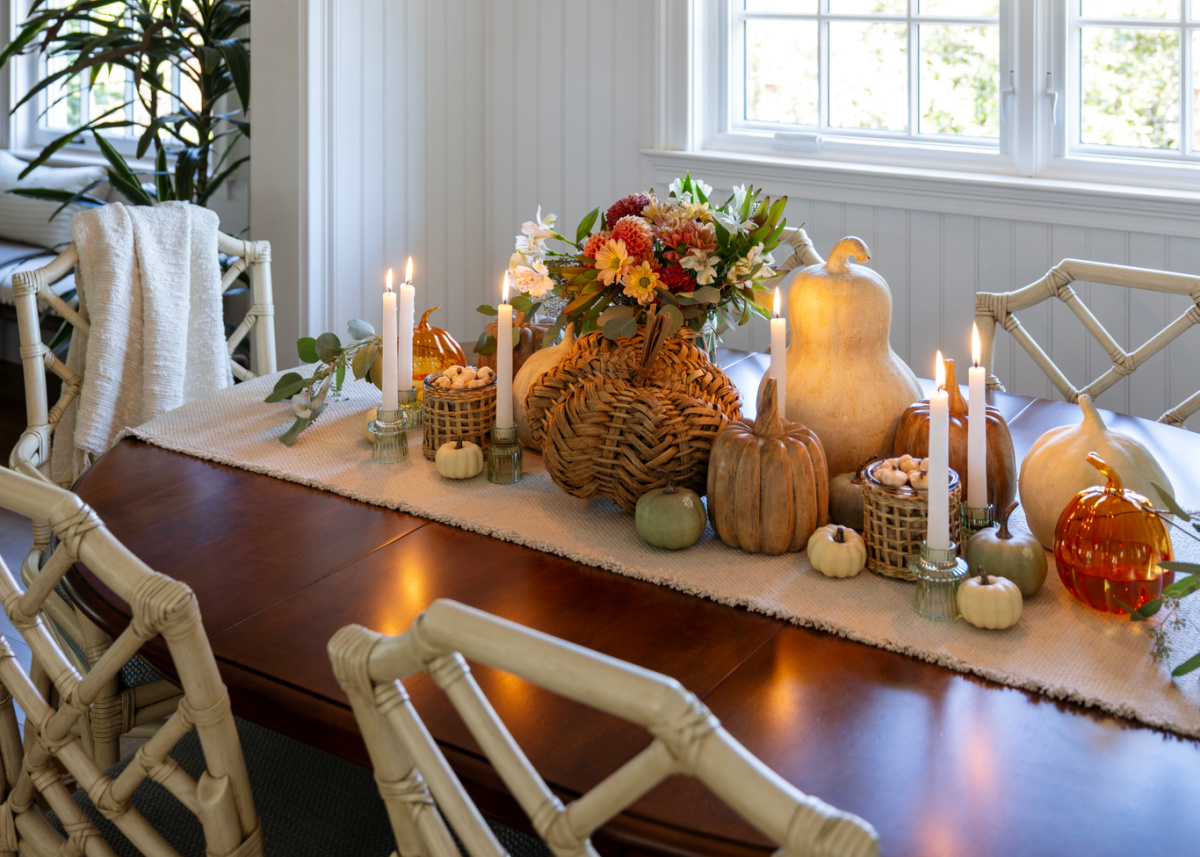 Thanksgiving table centerpiece.