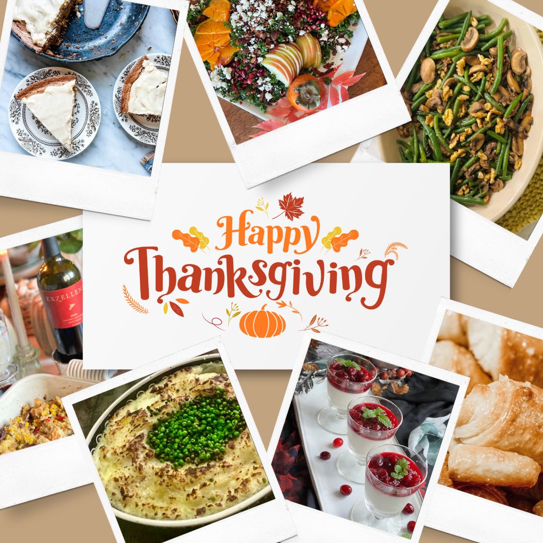 Thanksgiving Recipe Collage.