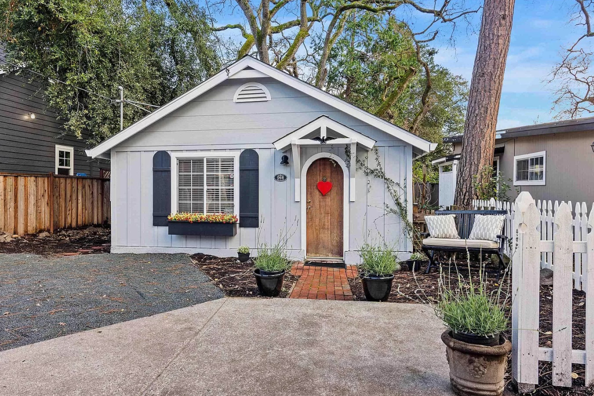 Little blue cottage.