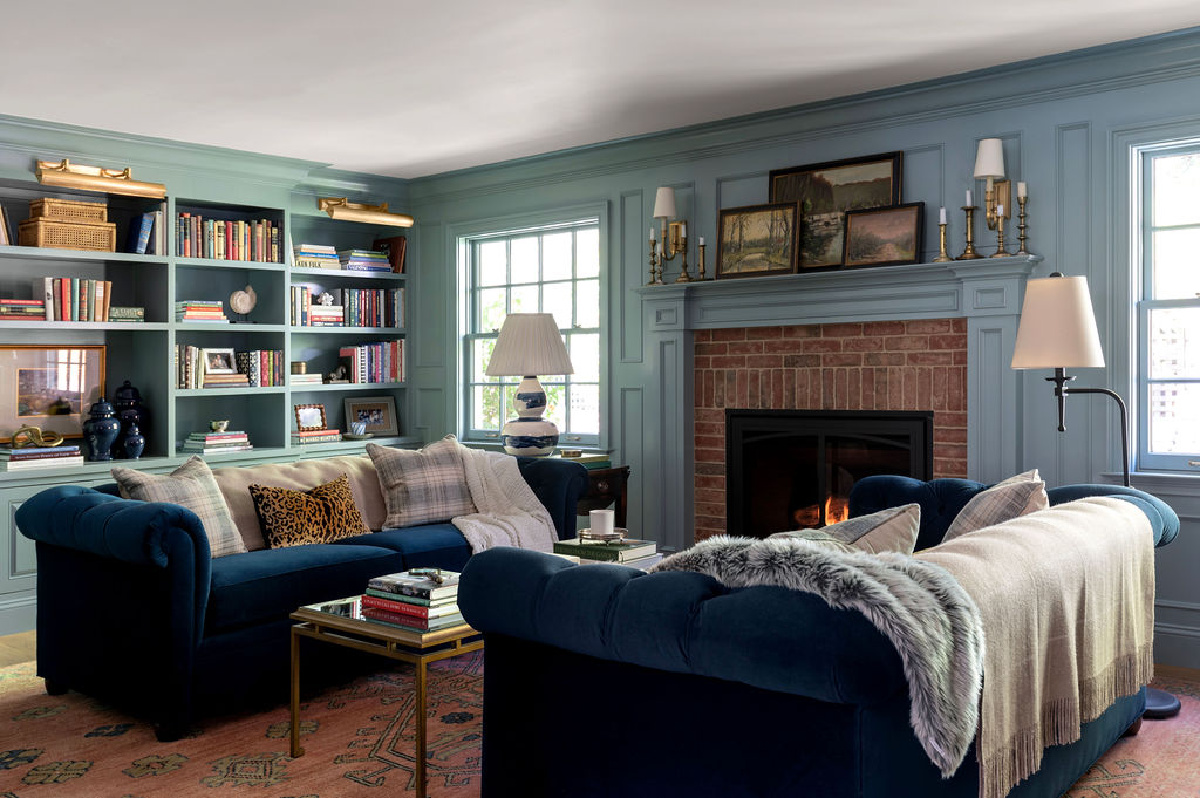 Oval Room Blue library room.