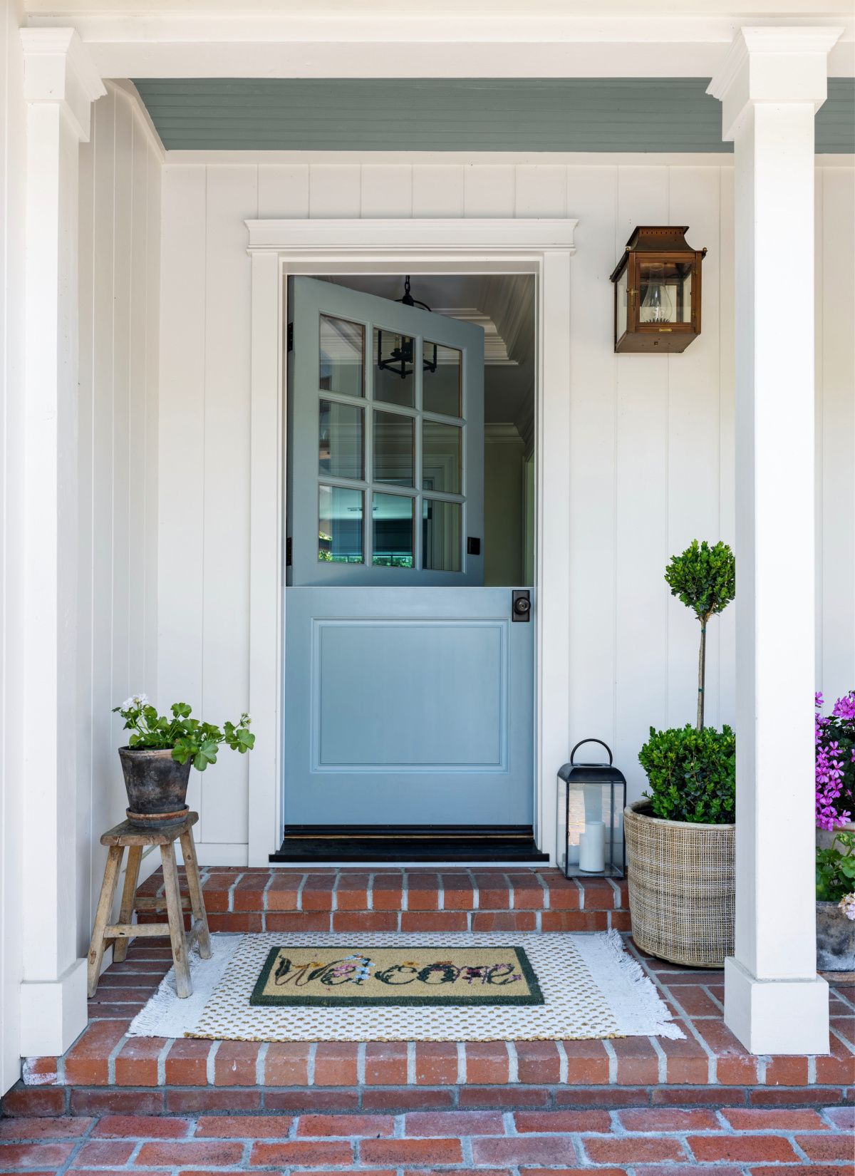 Blue Dutch Door.