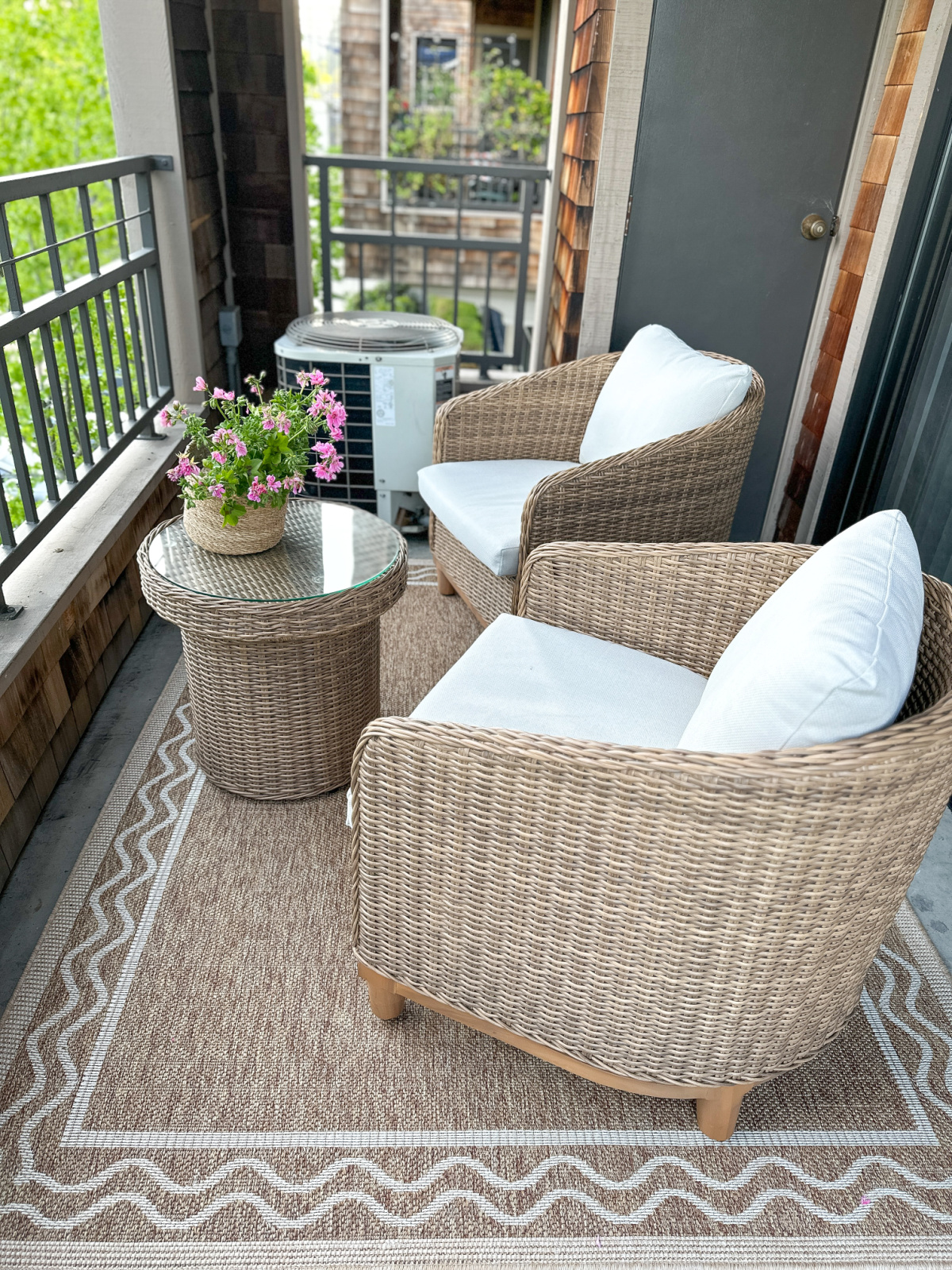 Martha Stewart wicker patio set.