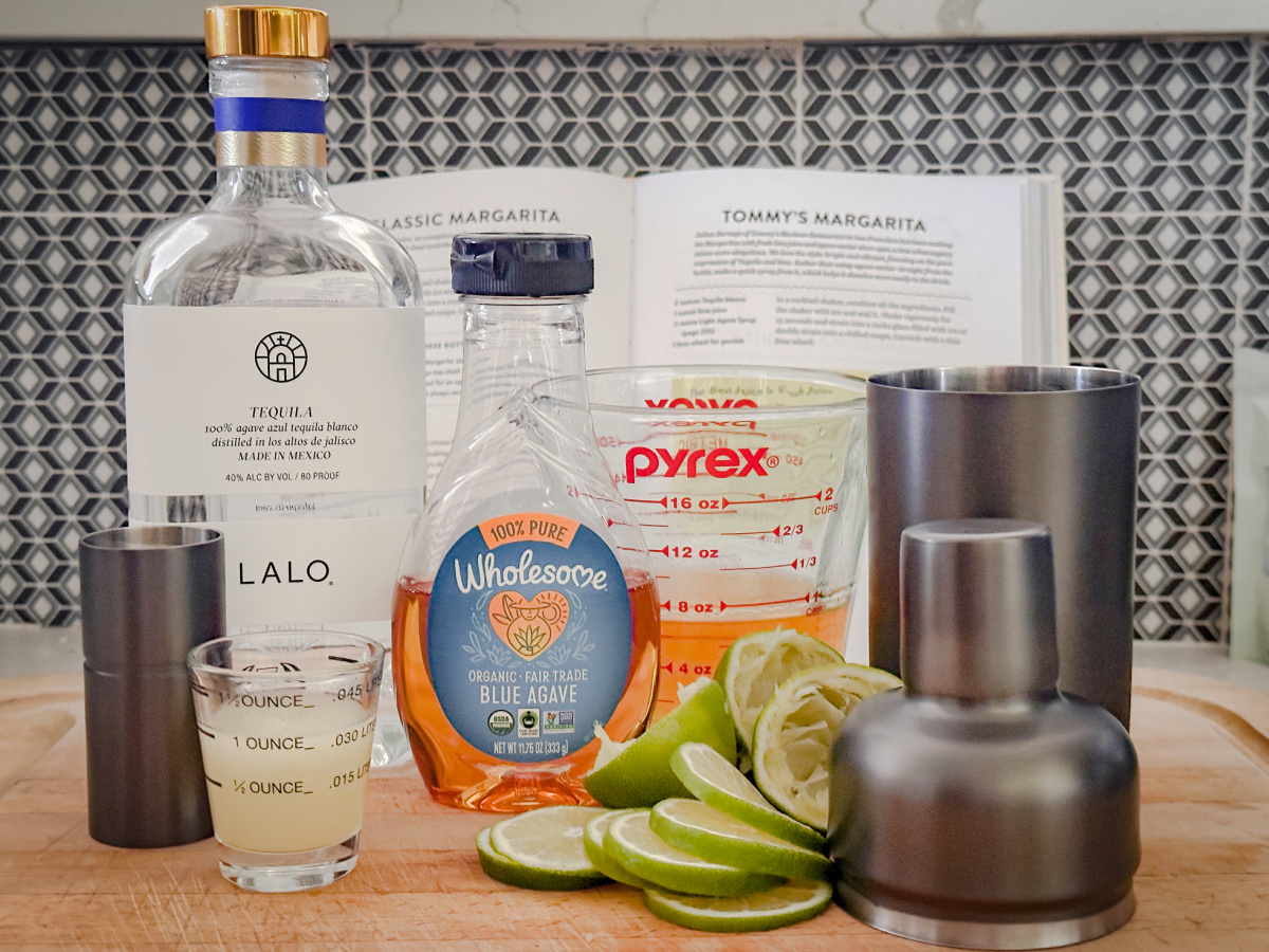 Tommy's Mexican Restaurant margarita ingredients.