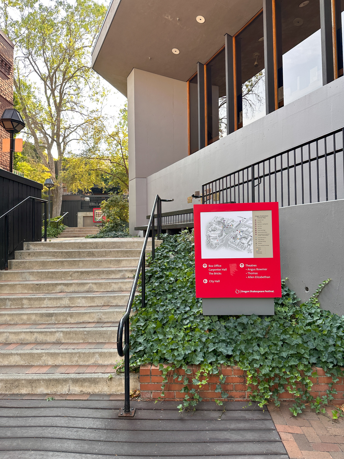 Oregon Shakespeare Festival steps.