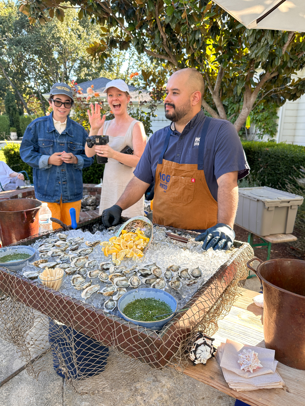 Jose from Hog Island Oysters at Chateau Sonoma.