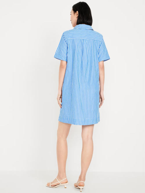 Old Navy striped shirt dress.