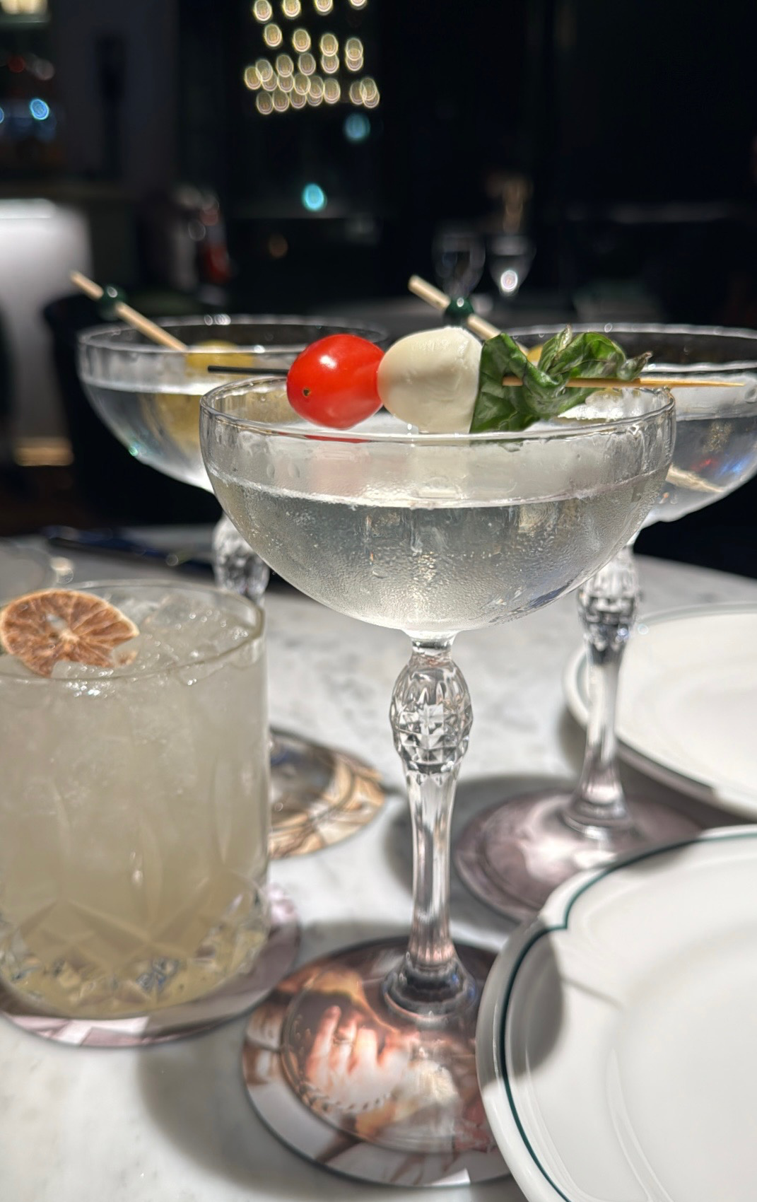 Drinks in the bar at Original Joe's in Walnut Creek.