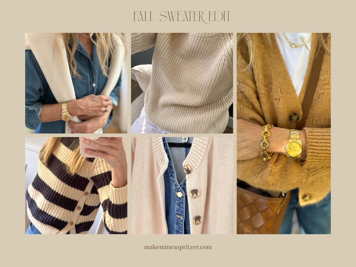 Fall sweater collage.