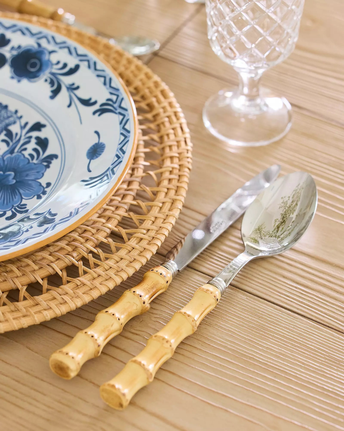 Serena & Lily bamboo flatware.