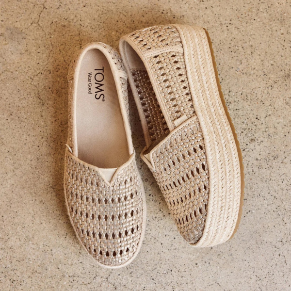 Tom's Valencia Platform Espadrille brand photo.
